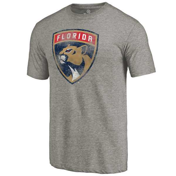 Men's Florida Panthers New Logo Tri Blend T-Shirt Gray FengYun,We sell and wholesale Men's Florida Panthers New Logo Tri Blend T-Shirt Gray FengYun on line form chian!